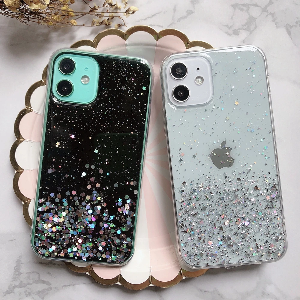 

Funda POCO X3 NFC X2 M2 F2 Pro Case na for Etui Xiaomi mi 10 Ultra Note 10 Lite Pro Case Glitter Bright Phone Cover Hoesje women