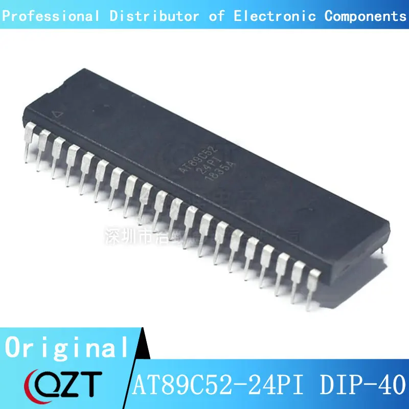 10pcs/lot AT89C52 DIP AT89C52-24PI AT89C52-24PC AT89C52-24PU DIP-40 chip New spot 5pcs lot 100% new at89c52 24pi dip 40 microcontroller chip at89c52 integrated circuit