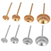 100Pcs Stainless Steel Blank Earring Stud Base Fit 4 5 6 8mm Settings DIY Jewelry Making Accessories Findings 1