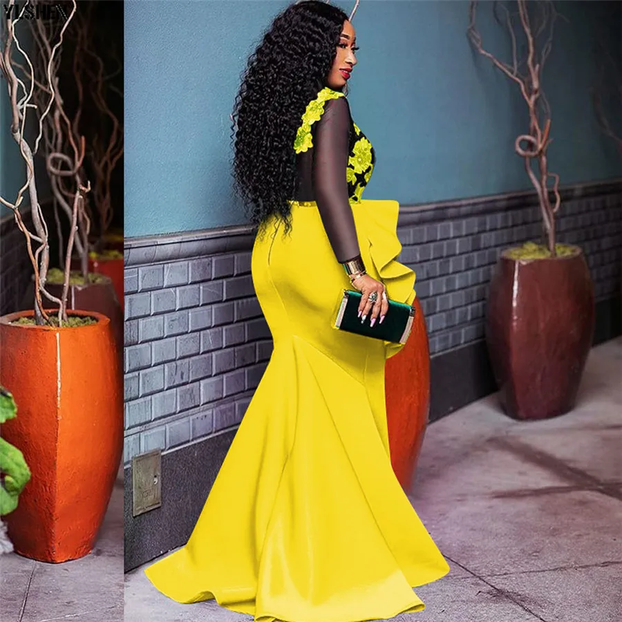 5 Colors African Dresses for Women Long Maxi Dress African Clothes Fashion Style Print Evening Dress Robe Africaine Femme 2019 25