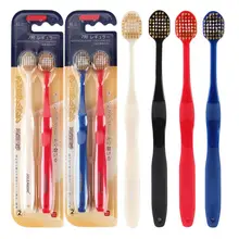 Прочный практичный инструмент для ухода за полостью рта 4 x очистка случайный 2 x PP мягкая домашняя зубная щетка, 1 x PBT