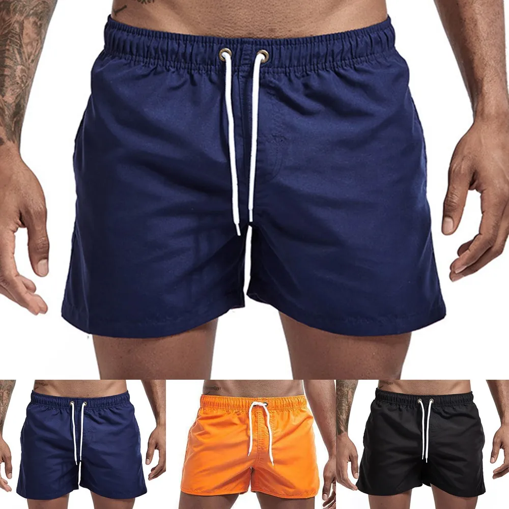 best casual shorts for men Shorts Brand Beachwear Summer Men's Swimwear Sexy Swim Trunks Men Swimsuit Low Waist Breathable Beach Wear Surf 2021 casual shorts for men