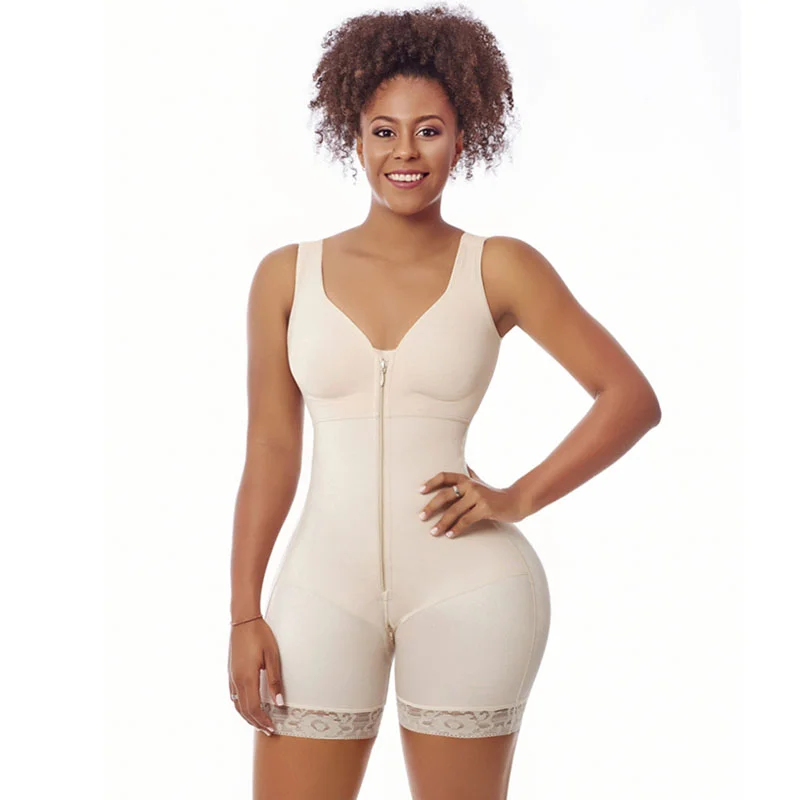 full body shaper Women Zipper Butt Lifter Fajas Colombianas Slimming Shapewear High Waist Bodysuit With Seamless Compression Body Shaper Sheath best tummy control shapewear uk