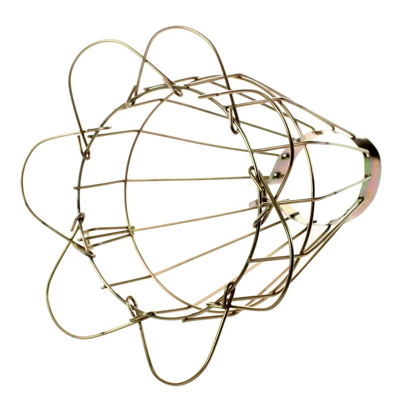 Iron Wire Bulb Cage, Clamp On, Old Look, Vintage Lighting, Steampunk