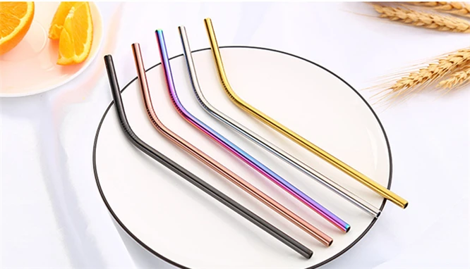 3000pcs DHL Multifunction Reusable Metal Drinking Straw Cleaner Brush Test Tube Bottle Cleaning Tool Straws Pipe Straight Bent