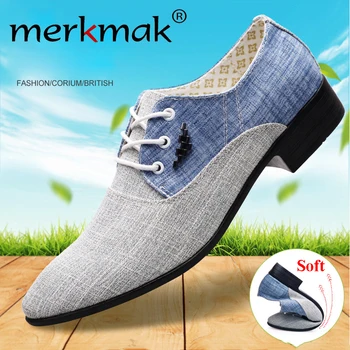 

Merkmak Summer Men Casual Shoes Canvas Men Shoes Lace up Moccasins Men Flats Oxford Shoes Fashion Brand Male Shoes Big Size 48