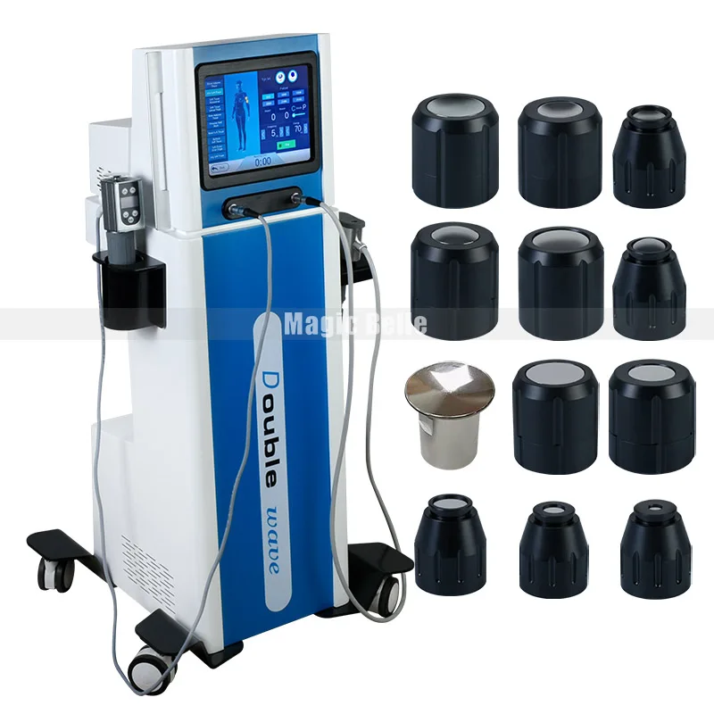 Hot! Double Channel Physical Pain Therapy System Acoustic Shock Wave Machine For Pain Relief Reliever ED Treatment Body Slimming