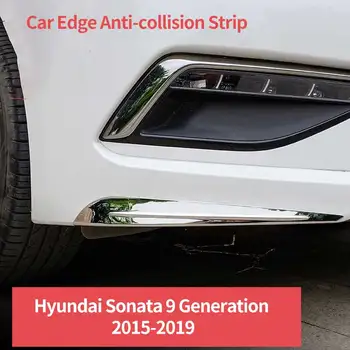 

Car Edge Anti-collision Strip Bumper Protector Protective Guard Bar Anti-Rub Scrape Retail Bumper For Hyundai Sonata 2015-2019