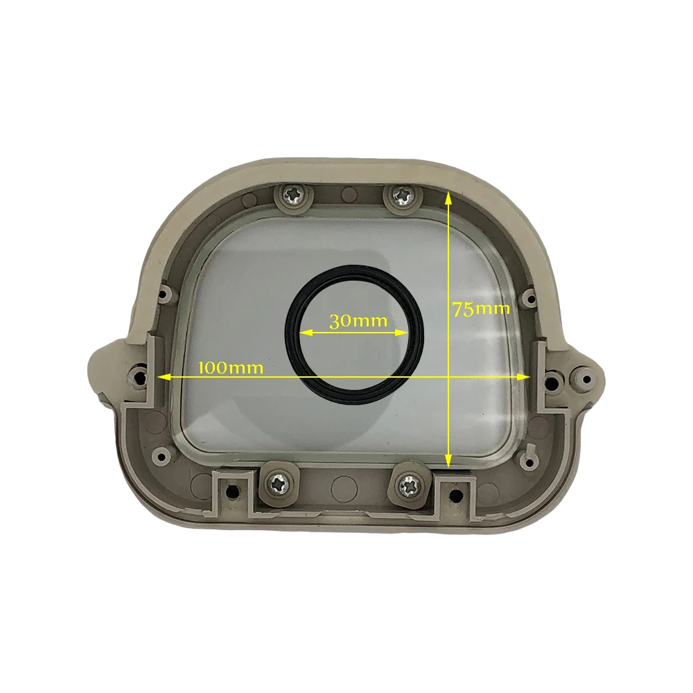 6 Inch CCTV Camera Box Housing Outdoor Case Waterproof Enclosure Aluminium Alloy Cover With Lens Circle Ring
