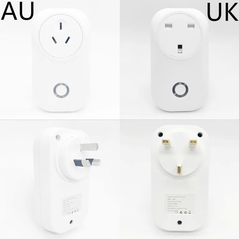 Европа США Великобритания Австралия BR Plug Smart Plug Wi-Fi умная розетка 16A power Monitor Outlet работает с Google Home Mini Alexa IFTTT