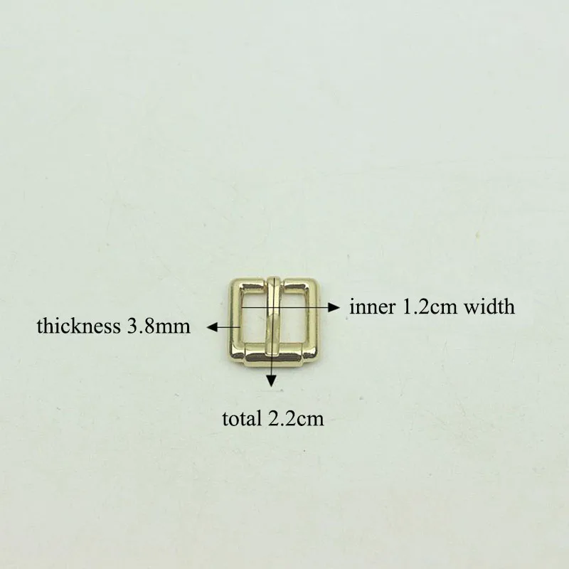 50pcs 12/16/19/25/32/37mm Square D Ring Pin Buckles DIY Leather Belt Strap Adjustable Roller Slider Buckle Hardware Accessory