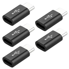 5 pces requintado compacto pequeno USB-C tipo-c adaptador usb 3.1 adaptador de carregamento de dados acessórios do telefone móvel chargering rápido