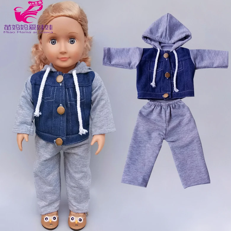 

43cm new born baby Doll boy clothes trousers set for 18" 45cm og girl doll outfit play toys girl wear