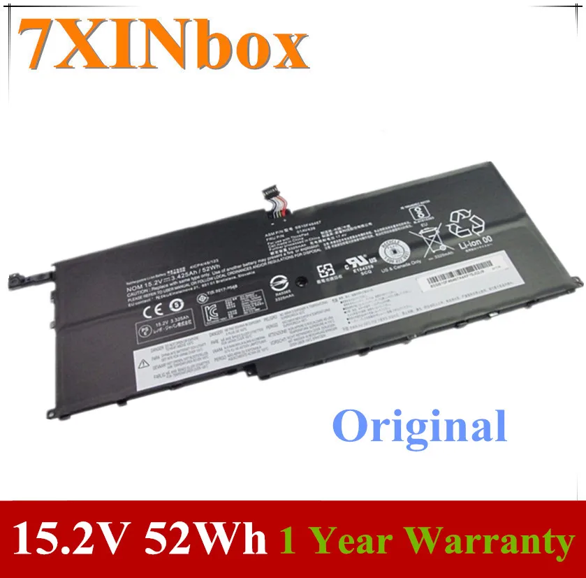 Аккумулятор для ноутбука Lenovo THINKPAD X1 YOGA Carbon 4 X1C yoga 6 7XINbox 15 2 в Ач 52 Втч SB10F4647 01AV410 01AV439 |