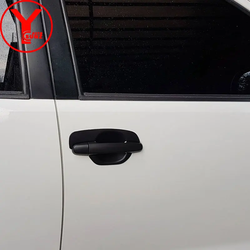 2012-2014 дверная ручка вставка для Toyota SUV FORTUNER SW4 2012 2013 2014 ABS черная Чаша Fortuner + YCSUNZ |