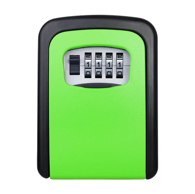 Key Lock Box, [Waterproof Version][Wall Mounted] Combination Key Safe Storage Zinc Alloy Lock Box with Slide Cover