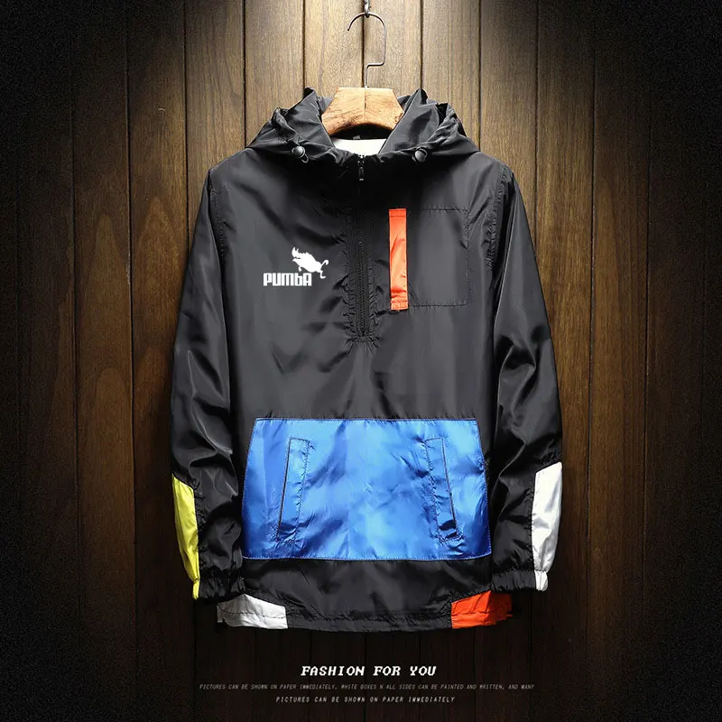 

Men's jacket stitching design fashion outdoor waterproof jacket sports fashion printing bomber jacket large size 5XL