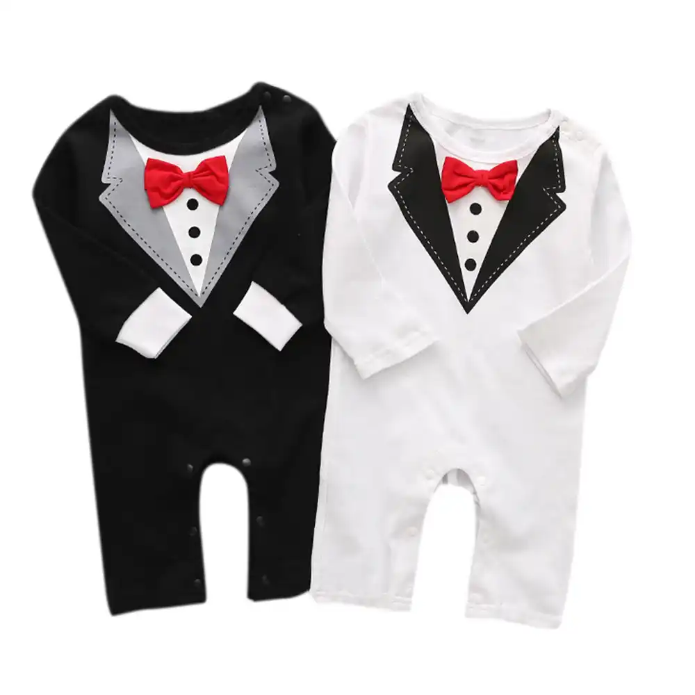 linen baby boy romper