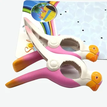 

3/5pcs Parrot Bird Plastic Beach Slipper Towel Clips Large Sun Bed Lounger Holder Pool Clothes Peg Quilt clip Sock clips