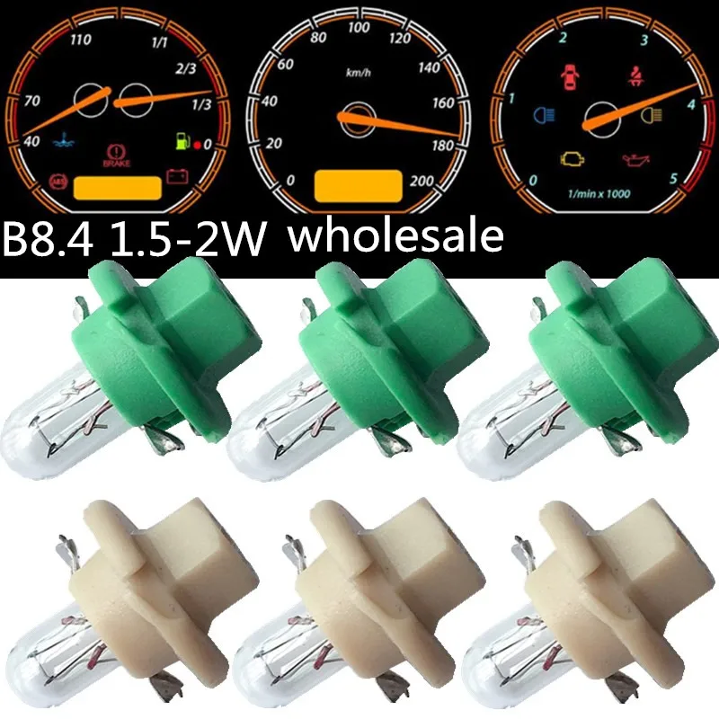 10piezas B8.4 B8.4D T5 coche оригинальный lagpara halógena de alta calidad Panel luces cuña del tablero Instrumento