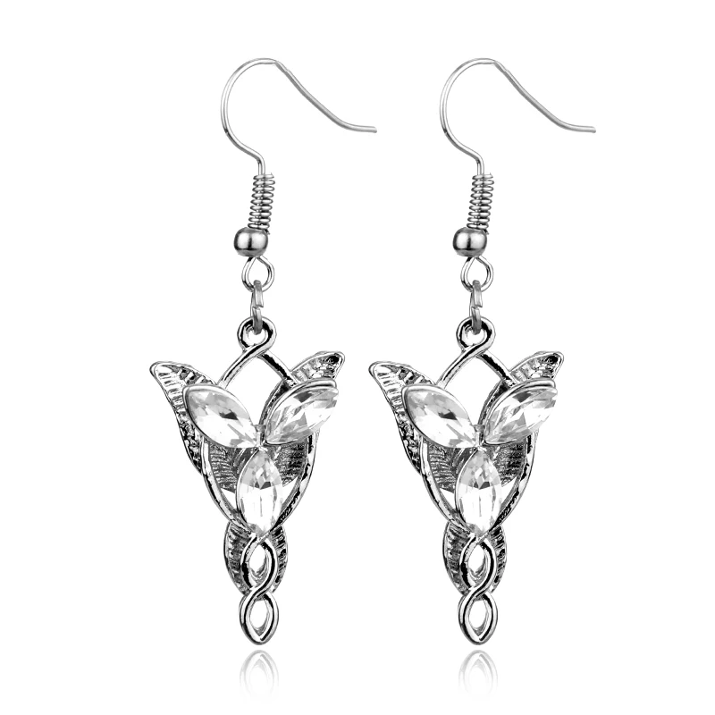 Gioielli Di Film Crystal Twilight Star Arwen Anche Orecchini A Stella Per Le Donne Donne Princess Drop Earring Wedding Friend Ear Jewelry