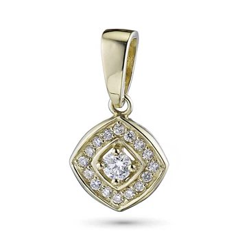 

Pendant made of yellow gold with diamonds e0301pd04154700
