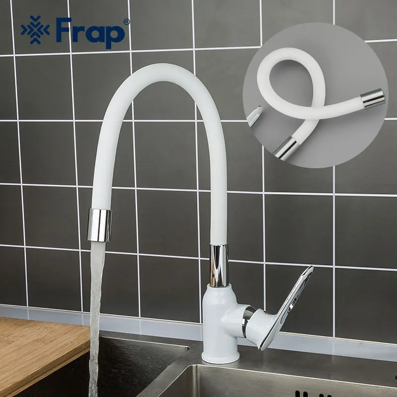 Кухонный Смеситель Frap F4049 выдвижной кран из силикагеля для холодной и горячей