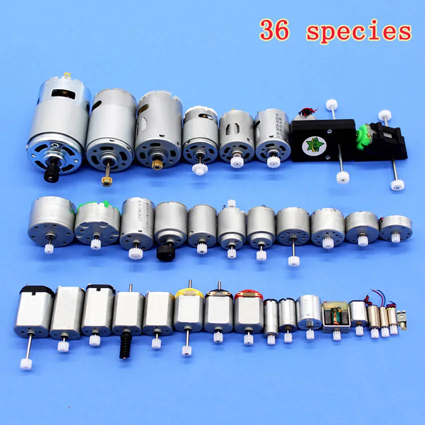 

36PCS 1.5V-6V 0.3A 16000RPM Mini DC motor Micro DC Motor for DIY Toys Hobbies Smart Car MOTOR 130 Small Motor