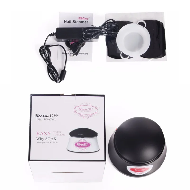 

Fast Nail Polish Glue Cleaner Tool Steam off Gel Remover Easily Electric Steam Resurrection Nail Tools