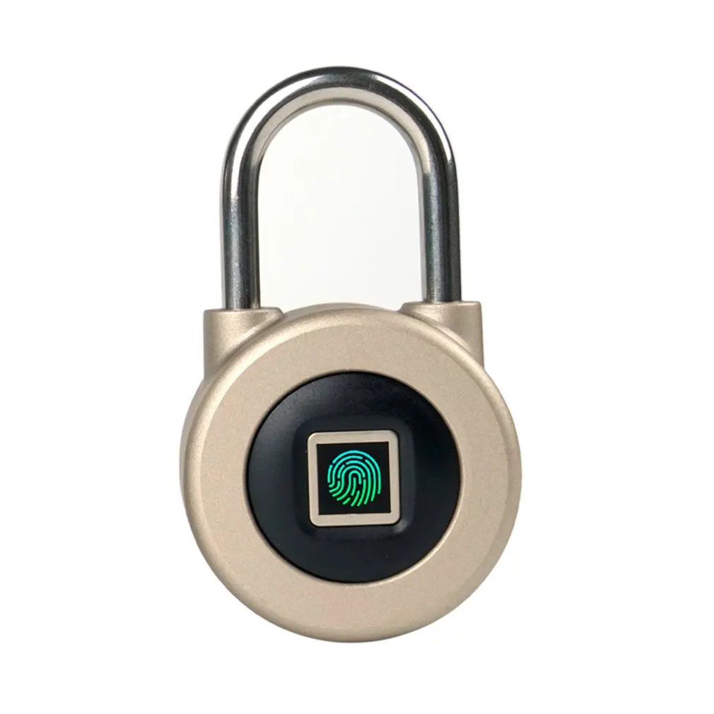

Smart Fingerprint Small Padlock Gym Dormitory Cabinet App Can Be Authorized Small Padlock Anti-Chargeable P3