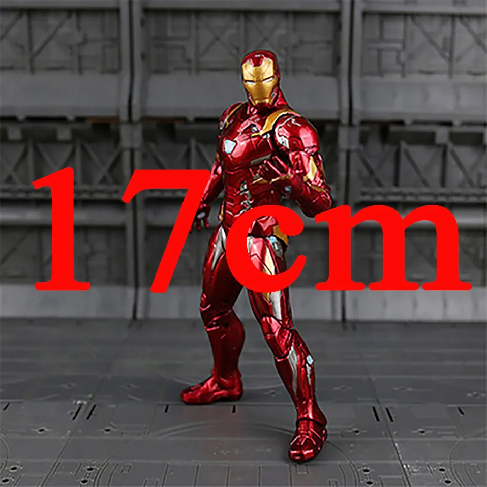 01-17cm 17-30 см Мстители Железный человек Капитан Америка Тор танос Человек-паук Аквамен флэш Супермен Сокол муравей ПВХ фигурка игрушка подарок - Цвет: 01-17cm
