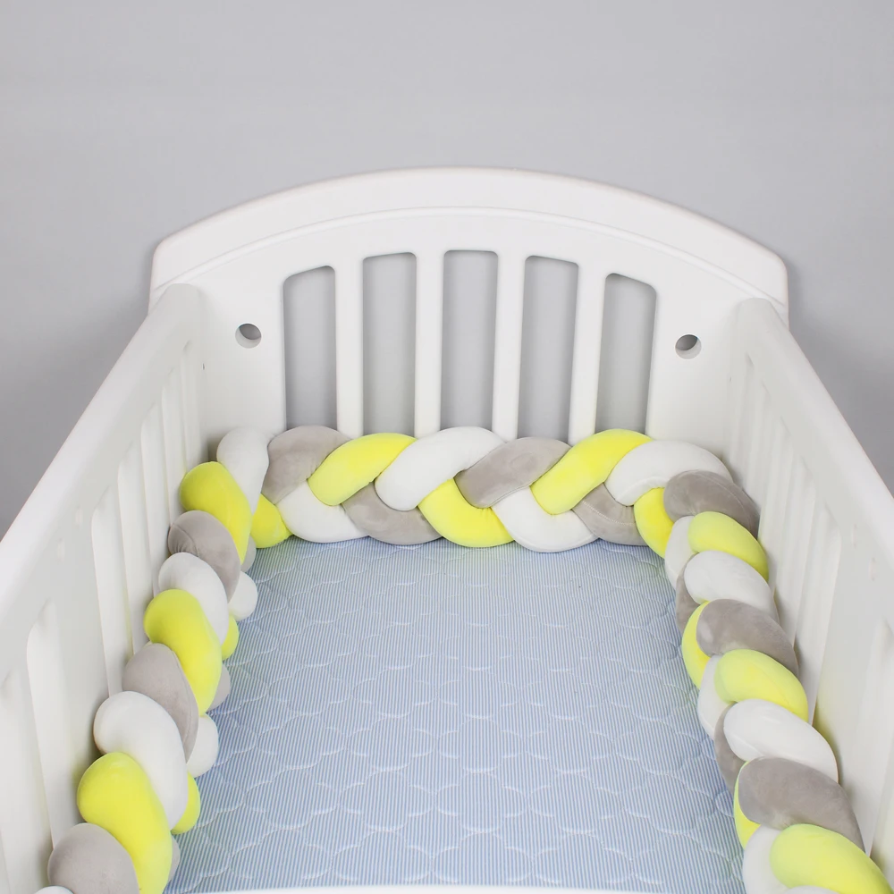 1 м/2 м/3 м Детские ручной работы Nodic узел новорожденная кровать бампер длинный завязанный тесьма подушка для детской кроватки плюшевый