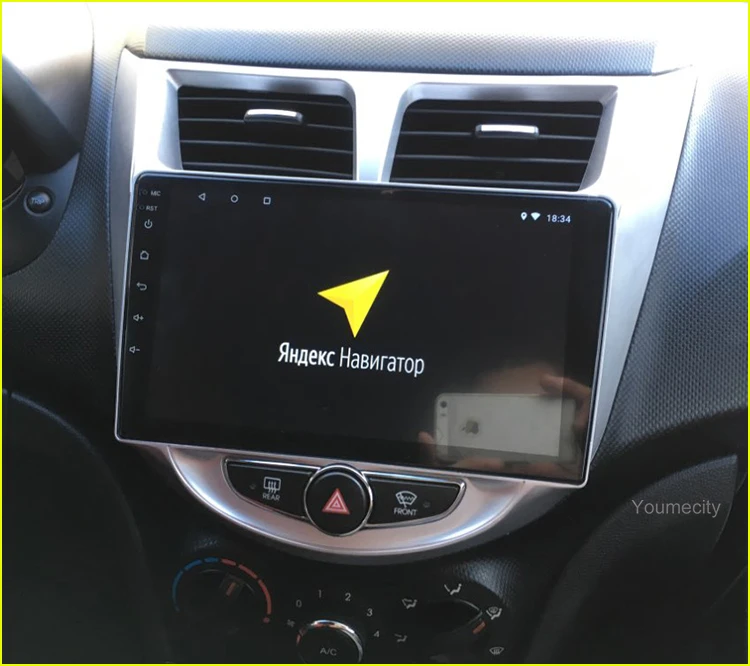 Best Youmecity Car dvd player for Hyundai Solaris radio video player navigation IPS Gps+Android 9.0+Octa Core+32G ROM+IPS+RDS 2