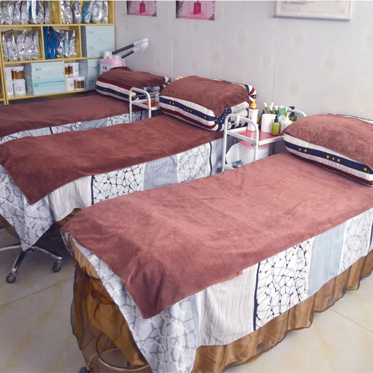 

80x180cm adult Beauty salon bath towel Water absorption Thickening Big towel Foot bath Super Make the bed Big bath towel