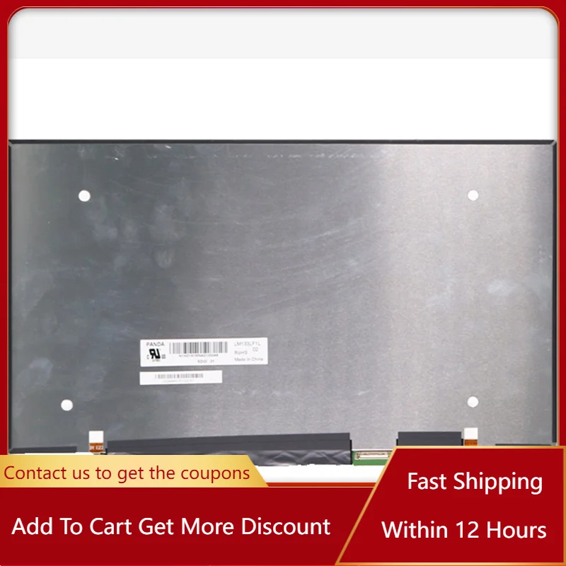 

13.3 Inch LM133LF1L02 LED LCD Screen IPS Full-HD 1920*1080 EDP 30Pin 72% NTSC Laptop Replacement Display Panel