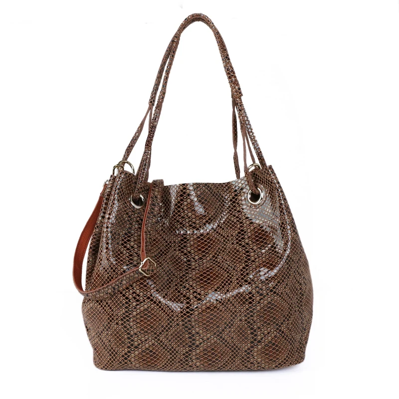 

Genuine Leather Lady bags Bucket Shoulder Bag luxury designer Commute Handbags Crossbody Bags for Women Luxury Female Bag