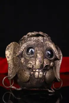 

wedding decoration Tibet Collection Natural Monkey Head Tibetan Silver Handmade Inlaid Gabala