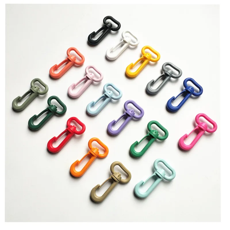

20mm/25mm plastic rotating hook lobster buckle hook dog button key 100pcs