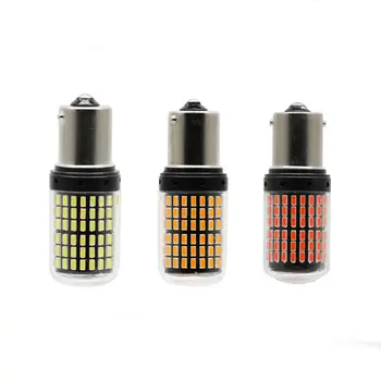 

1 Pc High Quality 3014-144smd Lamp T20 BA15S Light 1156 7440 LED Car Signal Bulbs Rear Amber Yellow Brake No Flash Auto Lights
