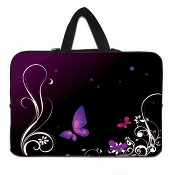 

Pink Floral Laptop Bag For Women Female Tablet Nylon Shell Case Pouch For Apple iPad Lenovo Ideapad 10.1 10 9.7 Inch Netbook Bag