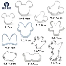 ミッキークッキー型ミニーステンレス鋼クッキー型ケーキ型蒸し型ベーキング金型 Aliexpress ホーム ガーデン