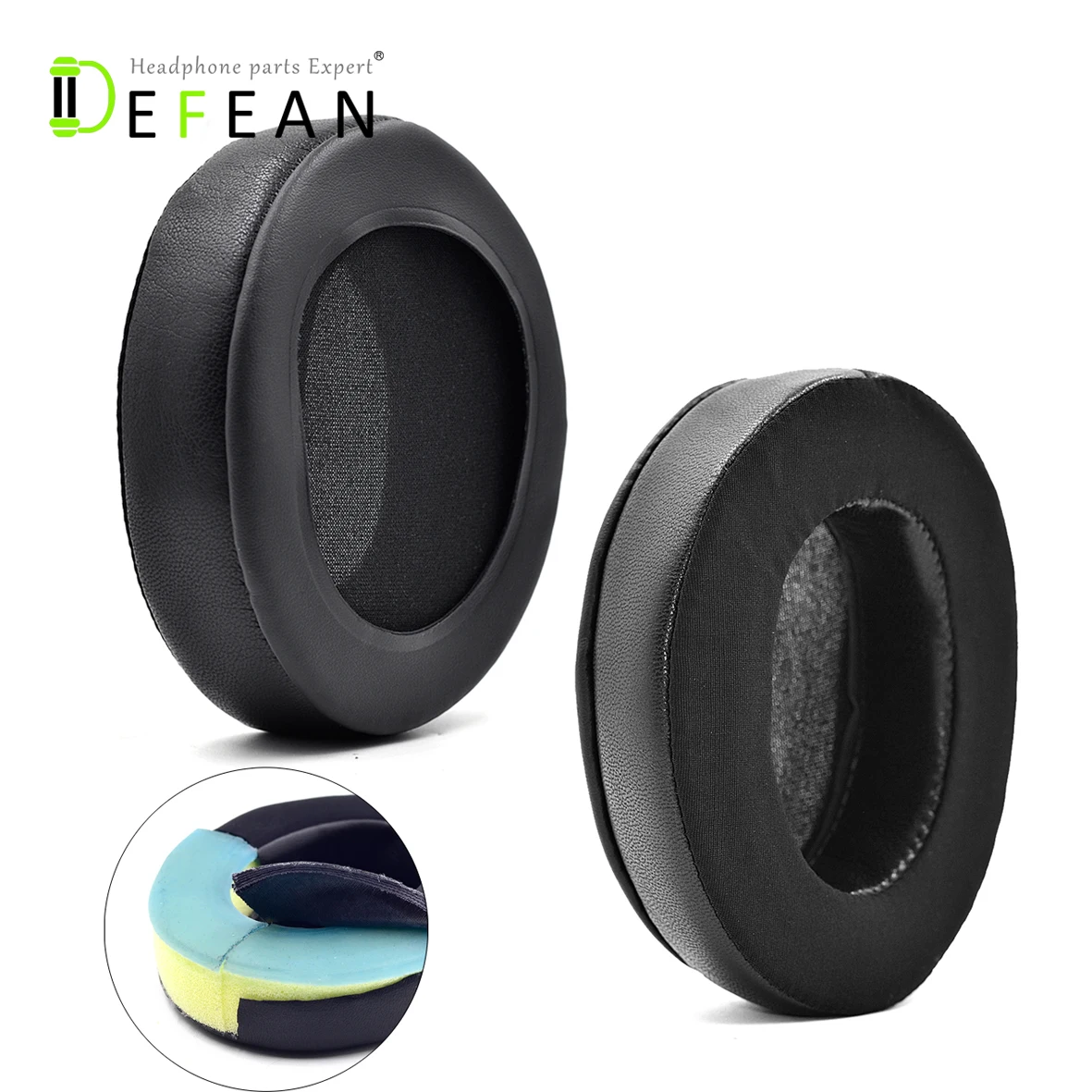 Запасные силикагелевые амбушюры Defean для наушников Brainwavz HM5 / ATH-M50 M40 M40FS M30 |