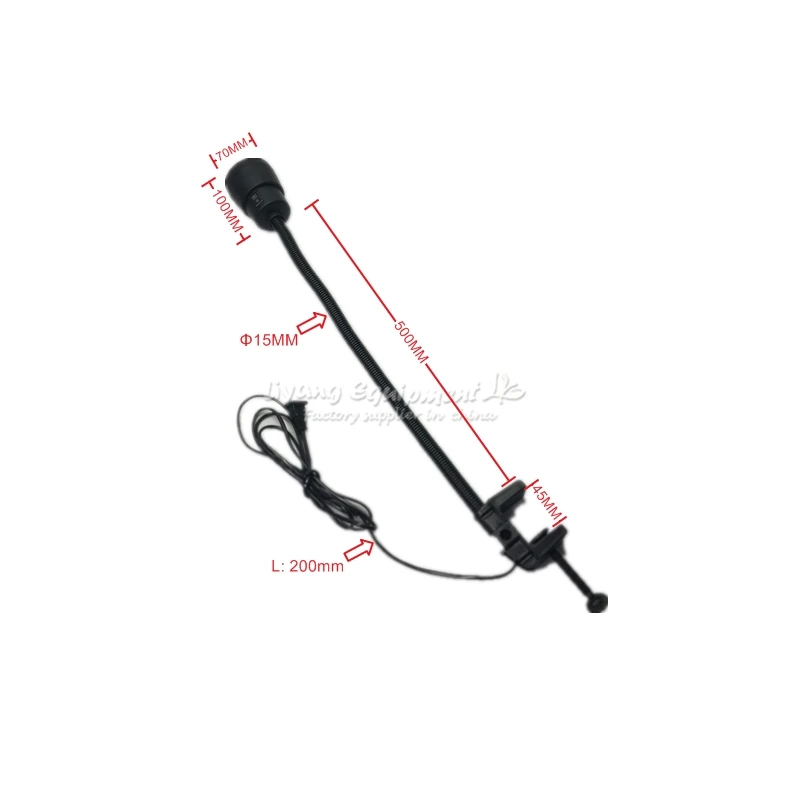 

Universal LED 5W for workplace workshop machine tool BGA rework cnc milling OCA laminating 220V 500MM hose with 45MM CLAMP