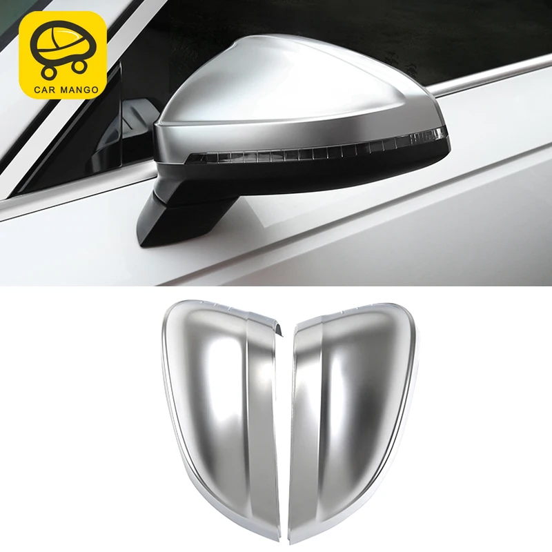 

CarManGo For Audi A4 B9 2017 2018 Car rearview mirror frame cover trim sticker accessories