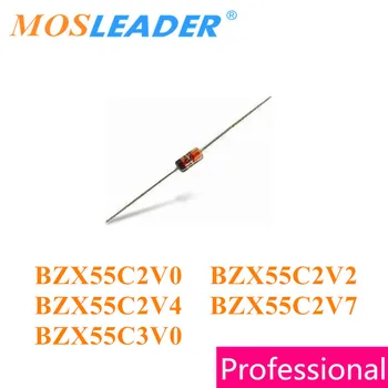 

Mosleader 1000PCS DO35 BZX55C2V0 2V BZX55C2V2 2.2V BZX55C2V4 2.4V BZX55C2V7 2.7V BZX55C3V0 3V 0.5W 1/2W Zeners Chinese goods