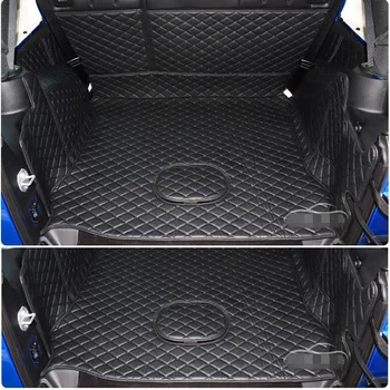 

Custom car trunk mats for Jeep Wrangler 4doors 2017-2014 durable cargo liner boot carpets for Wrangler 2015 Use four seasons
