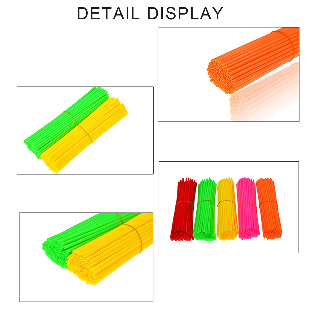 Аксессуары для мотоциклов 72 шт. универсальные спицевые накладки для грязных велосипедов мотоциклетные колеса спицы декоративная Защитная крышка