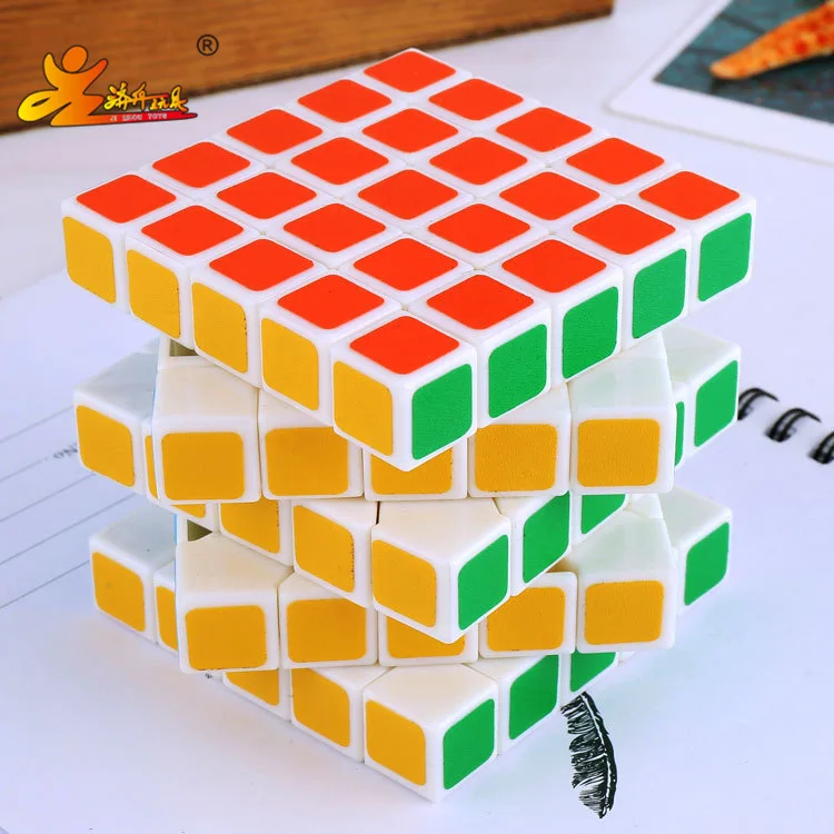 Ji zhou Подлинная 6,5 CM5-Order, пять заказов, профессиональная тусклая польская головоломка, магический куб, отверстие, клейкая бумага, не термо-передача, смешанная
