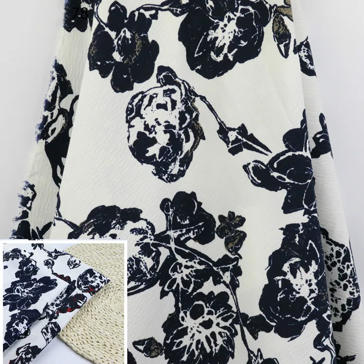 Тканая Цветочная кора жаккардовая ткань с принтом Европейская и американская Весенняя и летняя модная классическая рубашка