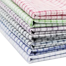 Одежда из чистого хлопка, синяя и белая хлопковая рубашка в клетку